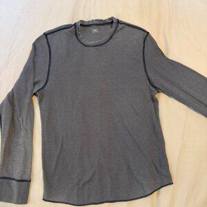 Gap Mens Grey and Blue thermal shirt